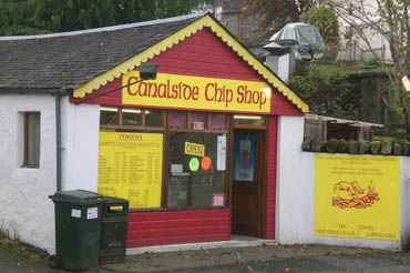 Canal Side Chip Shop Fort Augustus Over Looking The Caledonian Canal