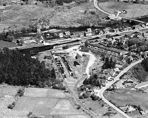 Fort Augustus Station after closure from the air